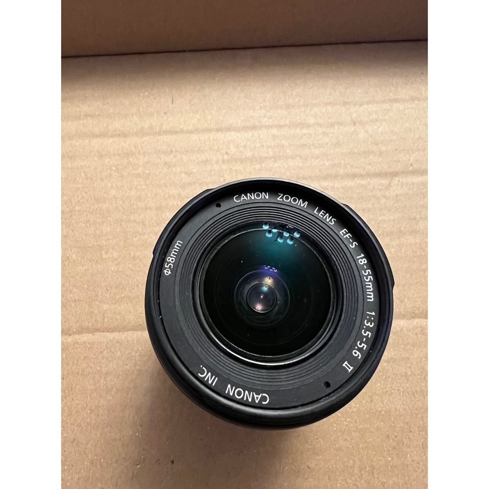 Canon EF-S 18-55mm f/3.5-5.6 II Zoom Lens for DSLR Cameras 58mm Filter Black